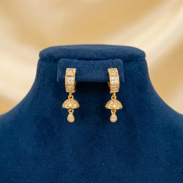 Gold_And_White_Premium_Brass_Jhumka_Earrings_For_Women