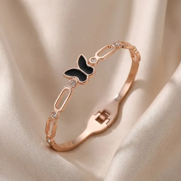 Gold_And_Black_Premium_Brass_Bracelet_For_Women