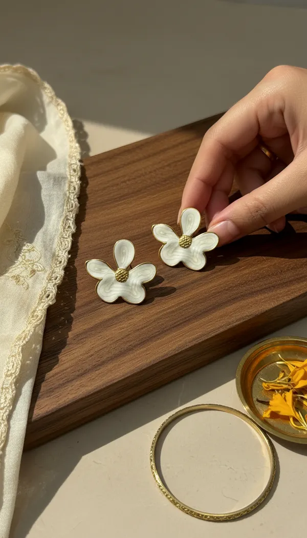 Bella_White_Gold_Flower_Studs