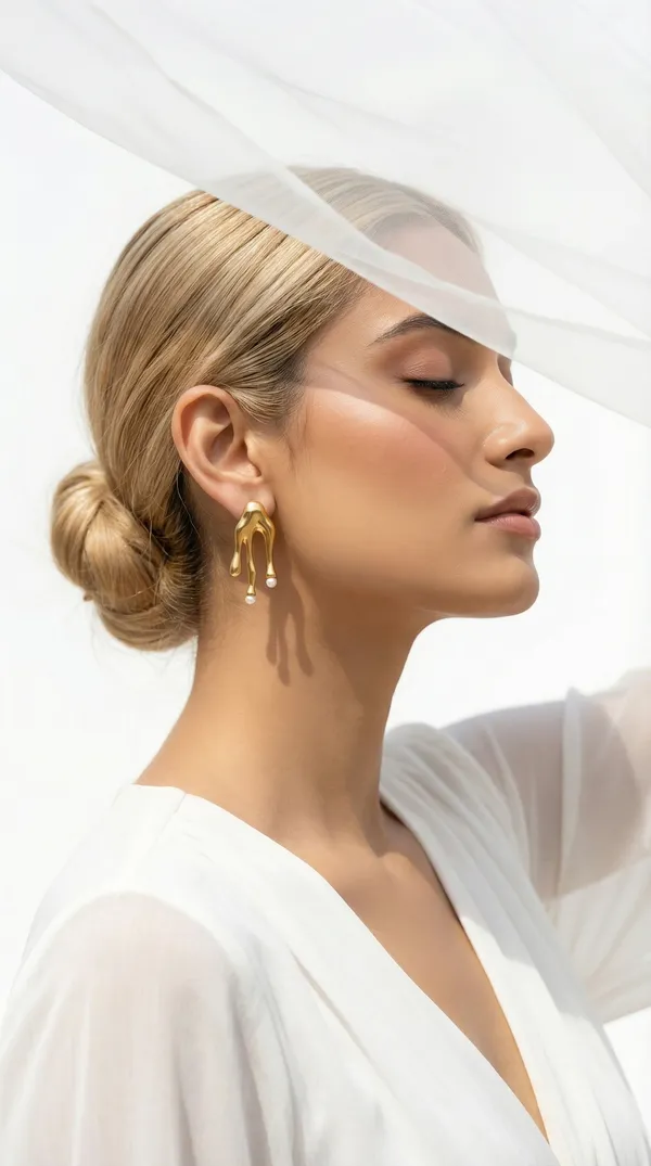 Golden_Stiletto_Pearl_Drop_Earring