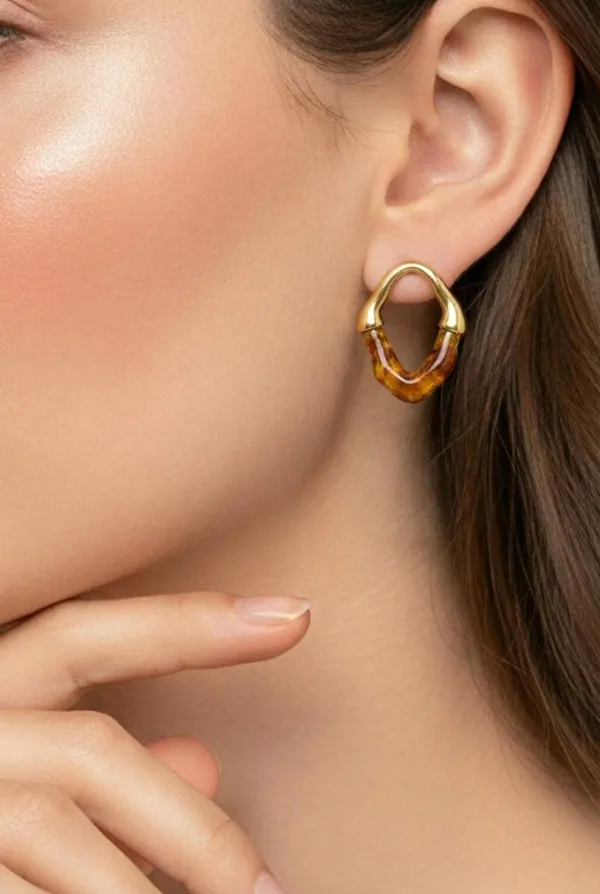 Sunburst_Gold_Earring