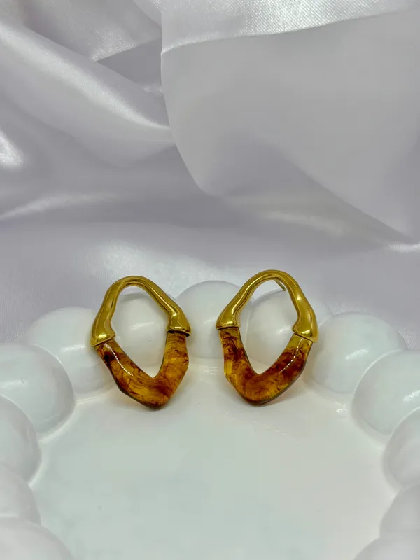 Sunburst_Gold_Earring