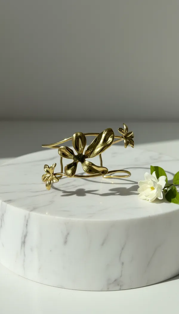 Bella_Golden_Flowers_Handcuff