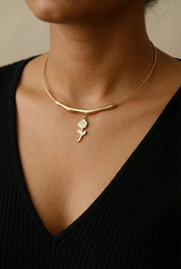 Mystic_Rose_Golden_Neckchain