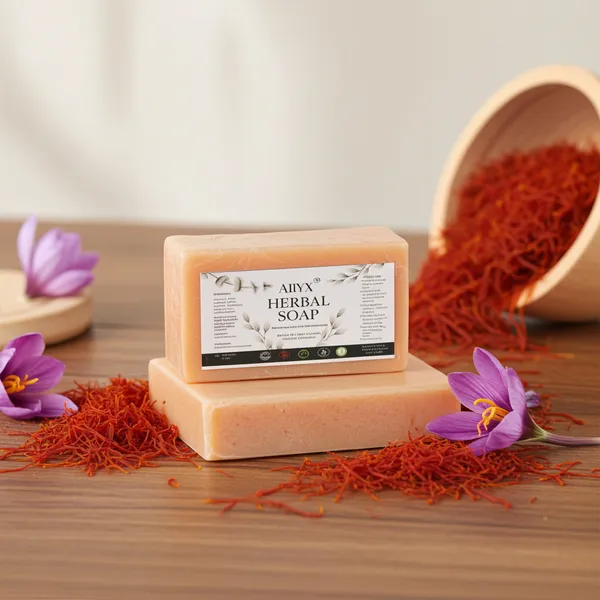 Herbal_Saffron_(Kesar)_Soap_-_Natural_Handmade_Bathing_Bar_Pack_Of_2