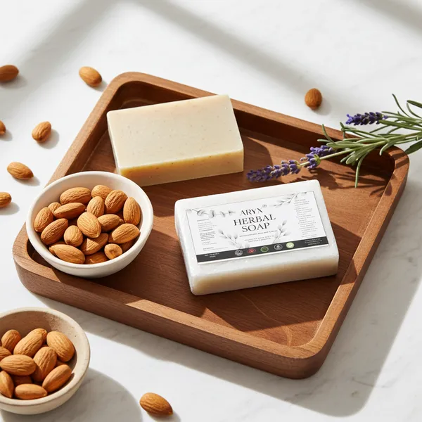 Herbal_Soap_With_Almond_&_Lavender_-_Natural_Handmade_Bathing_Bar_Pack_Of_2