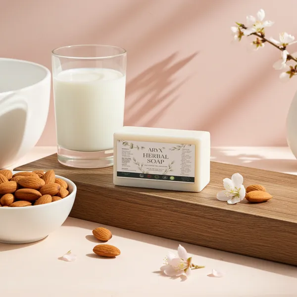 Herbal_Soap_With_Almond_&_Lavender_-_Natural_Handmade_Bathing_Bar_Pack_Of_2