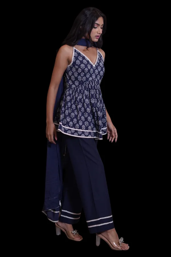 Navy_Blue_Printed_Cami_Top_With_Palazzo_And_Dupatta_Set