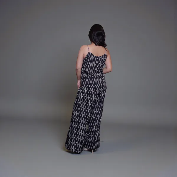Black_And_White_Ikat_Print_Co-Ord_Set_With_Blazer