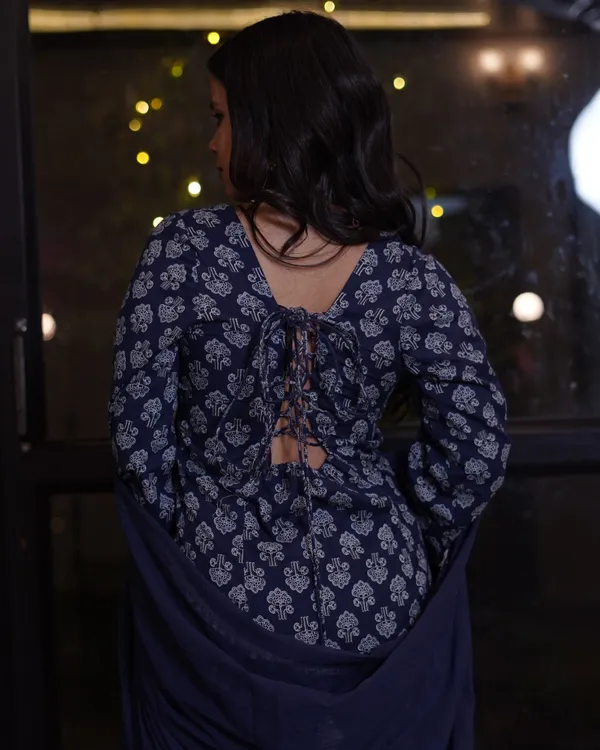 Navy_Blue_Printed_Kurta_Palazzo_Dupatta_Set_With_Tassel_Details