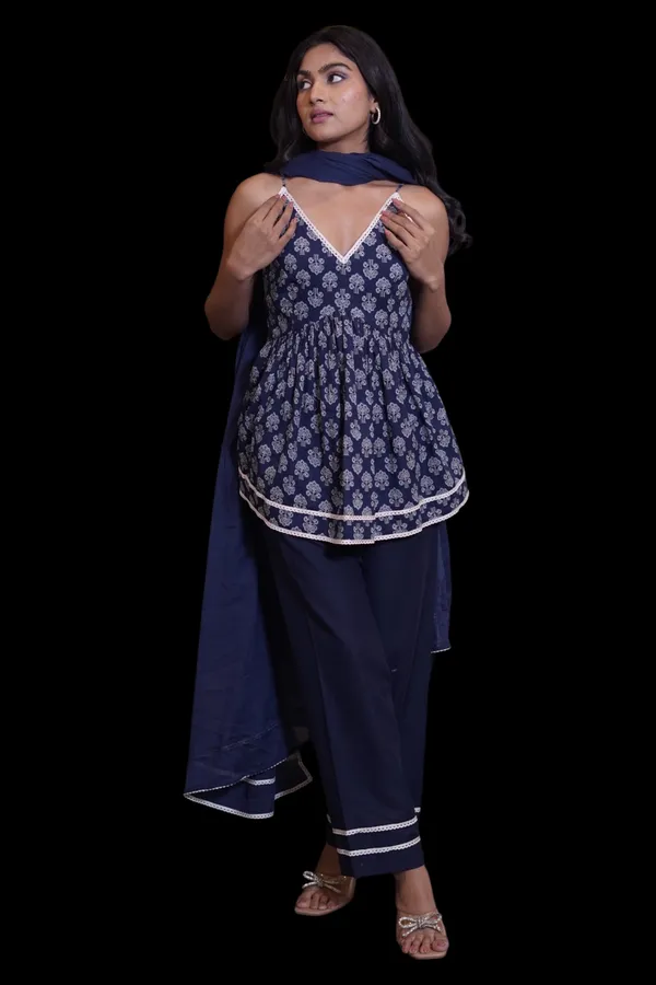 Navy_Blue_Printed_Cami_Top_With_Palazzo_And_Dupatta_Set