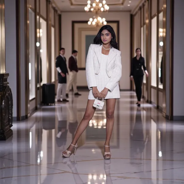 White_Textured_Blazer_And_Mini_Skirt_Co-Ord_Set