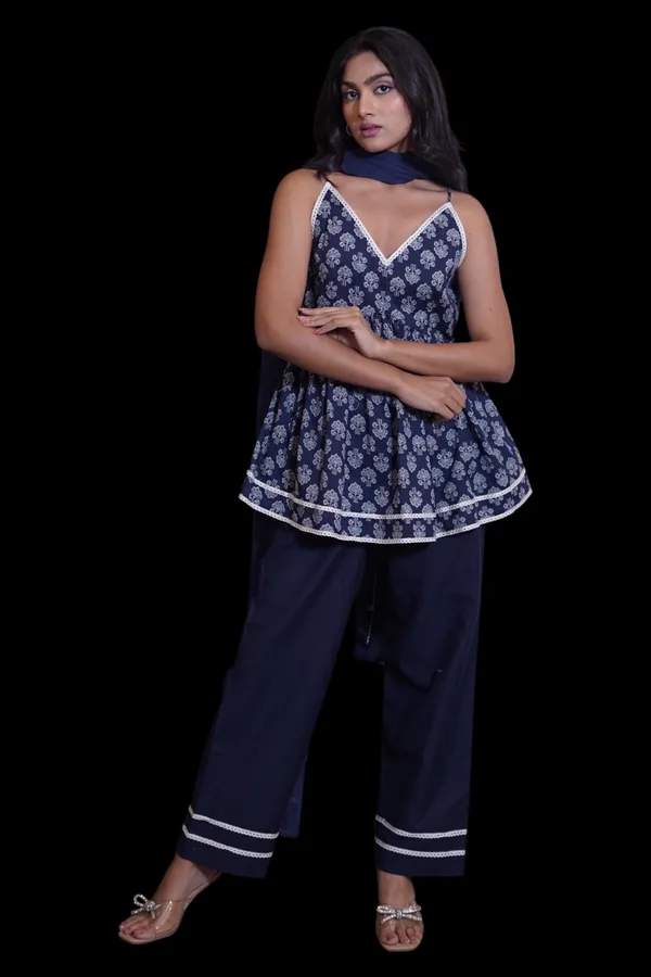 Navy_Blue_Printed_Cami_Top_With_Palazzo_And_Dupatta_Set