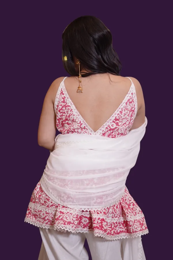 Red_And_White_Embroidered_Peplum_Top_With_White_Palazzo_And_Dupatta_Set