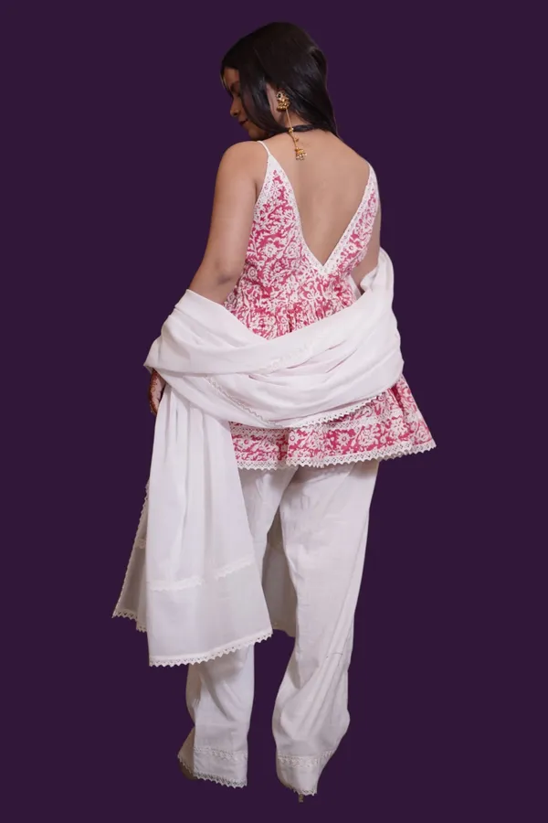 Red_And_White_Embroidered_Peplum_Top_With_White_Palazzo_And_Dupatta_Set