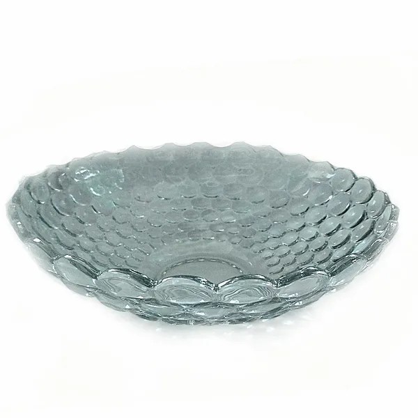 12_Inches_Beautiful_Decorative_Designer_Fruit_Glass_Bowl_(Diameter_-_30_cm_;_Height_-_9.5_cm)