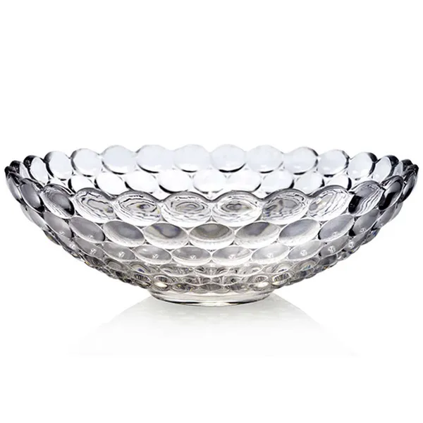 12_Inches_Beautiful_Decorative_Designer_Fruit_Glass_Bowl_(Diameter_-_30_cm_;_Height_-_9.5_cm)
