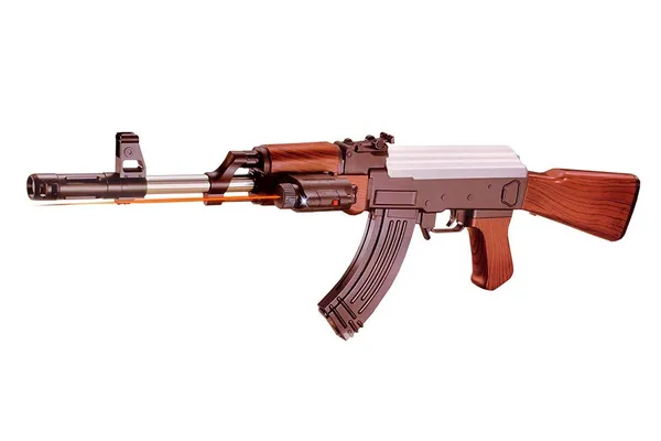 AK_47_BB_Toy_Gun_for_Boys,_23_Inches_Long_Army_Style_AK-47_with_Laser_Light_&_100_Plastic_Bullets,_Shooting_Game_for_Kids