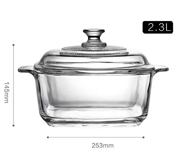 _Glass_Casserole_Bowl_With_Lid,_Set_of_1,_2.3_L,_Transparent