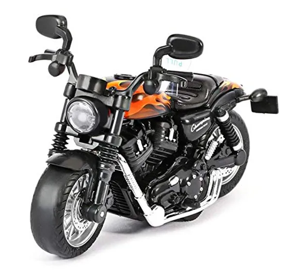 1:14_Scale_Flame_Red_Harley_Motor_Bike_Die-Cast_Metal_Alloy_Body_Model_Pull_Back_Bike_Motorcycle_Toy_with_Movable_Steering,_Music_&_LED_Light_for_Kids_-_Flame
