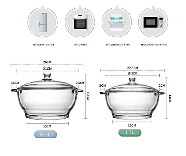 Set_of_2,_1500_ML_and_2500_ML_Toughened_Glass_Microwave_Dishwasher_Safe_Pot_Serving_Bowl_Casserole_with_Lid_Glass_Serving_Bowl_(Clear,_Pack_of_2)