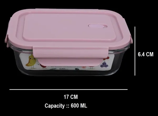 Pack_of_1,_Microwave_Safe_Borosilicate_Glass_Containers_with_Snap_Lock_Lids_-_Safe_for_Oven,_Dishwasher,_Freezer_-_BPA_Free_-_Rectangular_600_ML,Pink