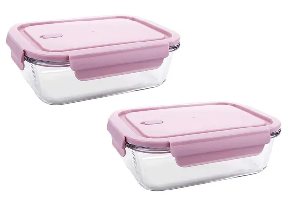 Pack_of_2,_Microwave_Safe_Borosilicate_Glass_Containers_with_Snap_Lock_Lids_-_Safe_for_Oven,_Dishwasher,_Freezer_-_BPA_Free_-_Rectangular_600_ML,Pink