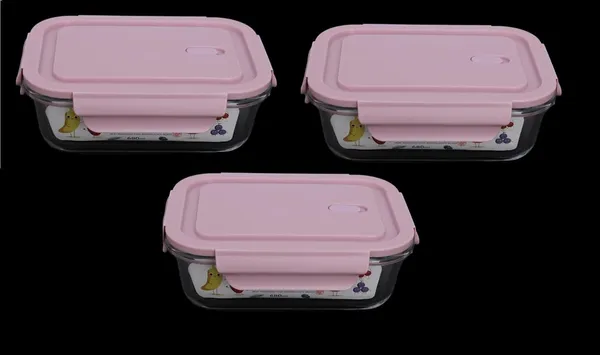 Pack_of_3,_Microwave_Safe_Borosilicate_Glass_Containers_with_Snap_Lock_Lids_-_Safe_for_Oven,_Dishwasher,_Freezer_-_BPA_Free_-_Rectangular_1000_ML,Pink