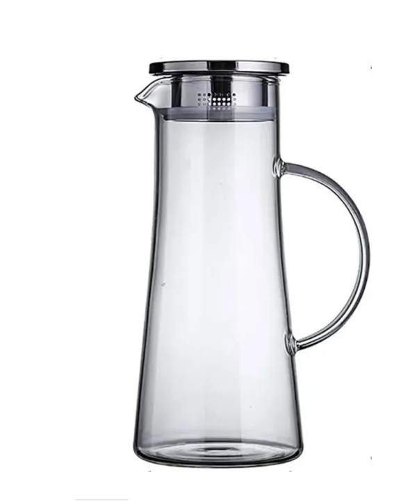1.3_Litre_Glass_Jug_with_Lid,_Easy_Clean_Water_Carafe,_Heat_Resistant_High_Borosilicate_Glass_Jug_for_Homemade_Beverages,_Iced_Tea_Water,_Transparent