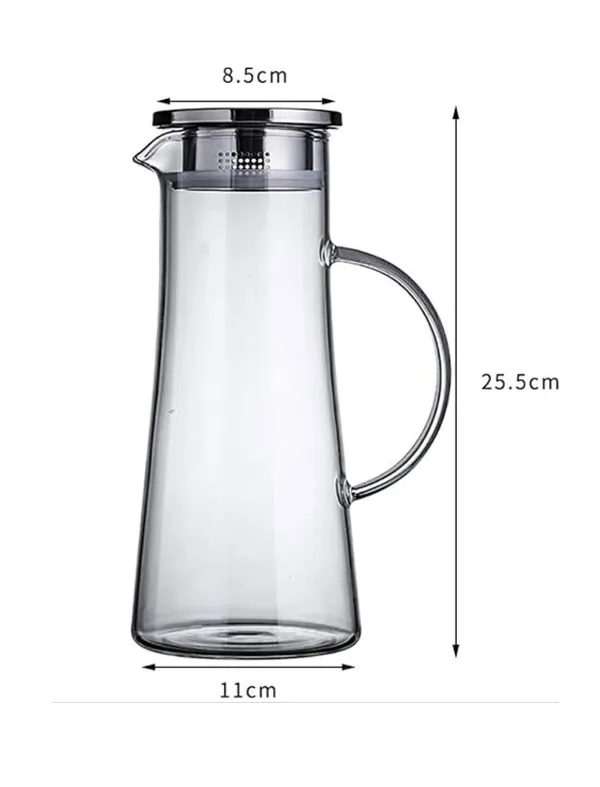 1.3_Litre_Glass_Jug_with_Lid,_Easy_Clean_Water_Carafe,_Heat_Resistant_High_Borosilicate_Glass_Jug_for_Homemade_Beverages,_Iced_Tea_Water,_Transparent