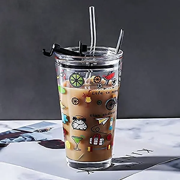 Printed_Glass_Mason_Jar_Sipper,_Straw_Jar_with_Lid_and_Straw,_Drink_for_Milk_Tea_Coffee_Juice_Thick_Shake_Leak_Proof_(Best_for_Gift/Office_Use)(1_Pc)_(470_ML)