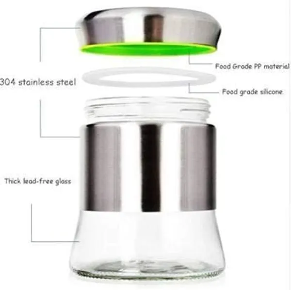 580_ML_Airtight_Glass_Jar_Food_Storage_Container_with_Stainless_Steel_Cover_Window_Visible_Canister_Set_Glass_&_Airtight_Lid_(Pack_of_3),_Silver