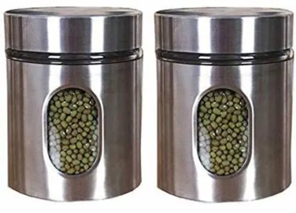 Set_of_2,_Airtight_Glass_Jar_Kitchen_Food_Storage_Container_with_Stainless_Steel_Cover_Window_Visible_Canister_Jar_Set_Glass_&_Airtight_Lid,_350_ML,_Silver