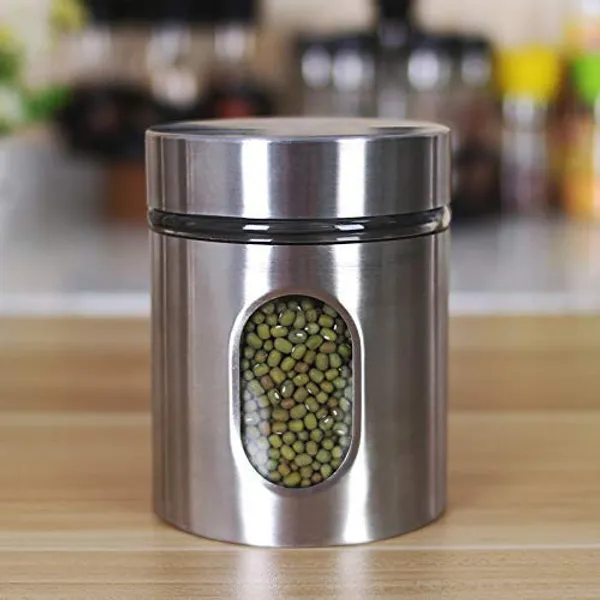 Airtight_Glass_Jar_Kitchen_Food_Storage_Container_with_Stainless_Steel_Cover_Window_Visible_Canister_Jar_Set_Glass_&_Airtight_Lid_(Pack_of_1PC),350_ML