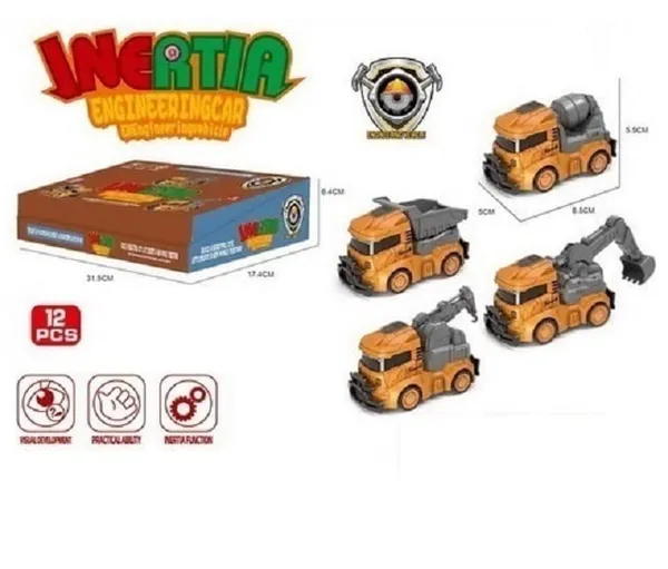 Pack_of_2,_Mini_Construction_Truck_Set_Inertia_Friction_Powered_Drive_Crash_Resistant_Mini_Simulated_Dumper_Excavator_Model_Toy_for_Child,_3_inches_Each,_Yellow