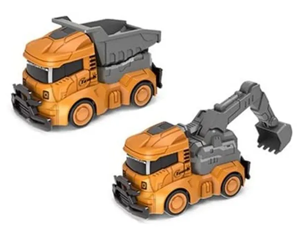 Pack_of_2,_Mini_Construction_Truck_Set_Inertia_Friction_Powered_Drive_Crash_Resistant_Mini_Simulated_Dumper_Excavator_Model_Toy_for_Child,_3_inches_Each,_Yellow