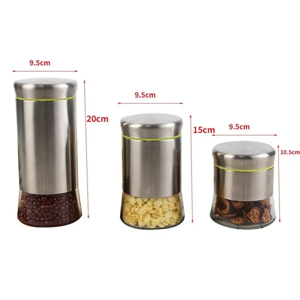 Set_of_3,_350_ML,_580_ML_and_850_ML_Airtight_Glass_Jar_Food_Storage_Container_with_Stainless_Steel_Cover_Window_Visible_Canister_Set_Glass_&_Airtight_Lid_Combo_of_3_Pieces,_Silver