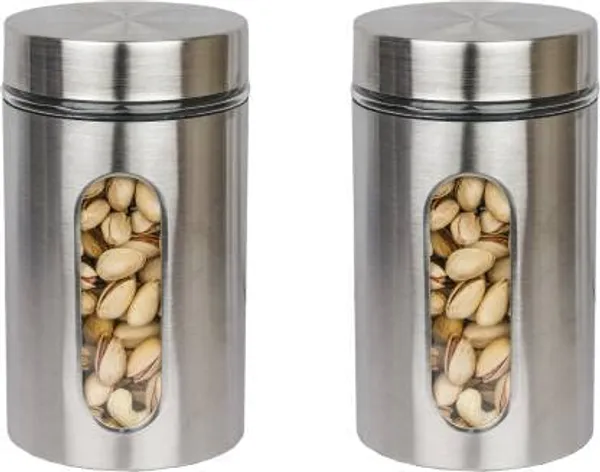 Set_of_2,_550_ML_Each_Airtight_Glass_Jar_Food_Storage_Container_with_Stainless_Steel_Cover_Window_Visible_Canister_Set_Glass_&_Airtight_Lid,_Silver