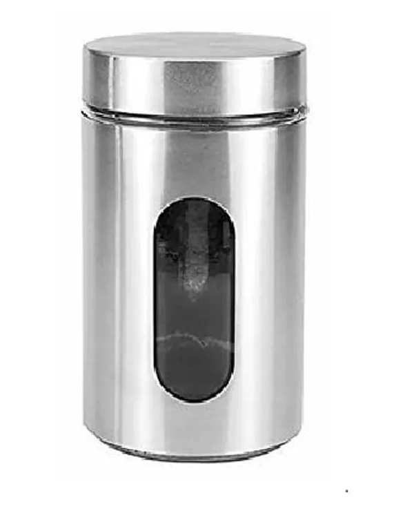 1_Piece,_550_ML_Each_Airtight_Glass_Jar_Food_Storage_Container_with_Stainless_Steel_Cover_Window_Visible_Canister_Set_Glass_&_Airtight_Lid,_Silver
