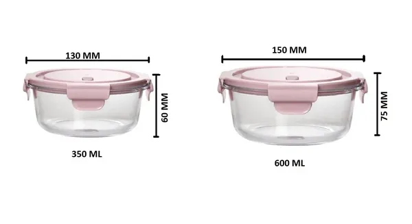 Set_of_2_Borosilicate_Glass_Round_Food_Storage_Container_Set_with_Air_Vent_Lid_Airtight_Lid_Microwave_Safe_Containers,_Glass_Lunch_Box,_350_ML,_600_ML,_Pink