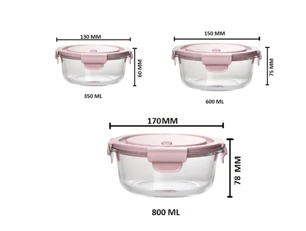 Set_of_3_Borosilicate_Glass_Round_Food_Storage_Container_Set_with_Air_Vent_Lid_Airtight_Lid_Microwave_Safe_Containers,_Glass_Lunch_Box,_350_ML,_600_ML_and_800_ML,_Pink