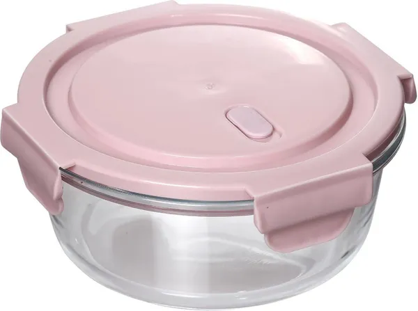 Set_of_2_Borosilicate_Glass_Round_Food_Storage_Container_Set_with_Air_Vent_Lid_Airtight_Lid_Microwave_Safe_Containers,_Glass_Lunch_Box,_600_ML,_800_ML,_Pink