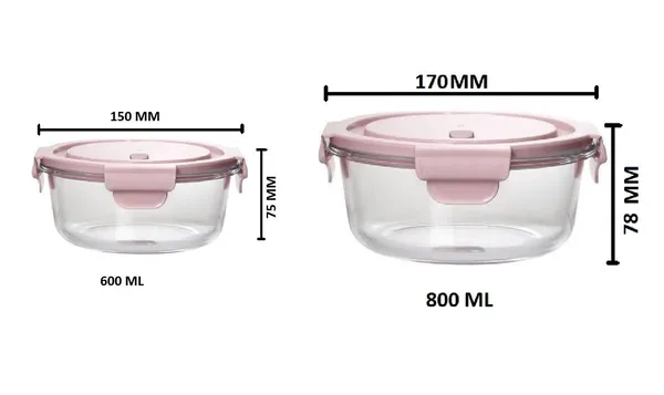 Set_of_2_Borosilicate_Glass_Round_Food_Storage_Container_Set_with_Air_Vent_Lid_Airtight_Lid_Microwave_Safe_Containers,_Glass_Lunch_Box,_600_ML,_800_ML,_Pink
