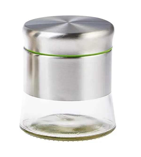 Pack_of_1,_350_ML_Airtight_Glass_Jar_Food_Storage_Container_with_Stainless_Steel_Cover_Window_Visible_Canister_Jar_Set_Glass_&_Airtight_Lid,_Silver