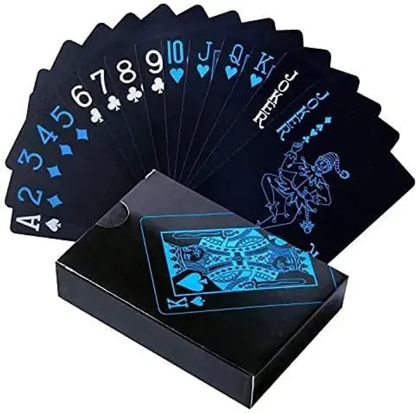 _Waterproof_Plastic_Deck_Poker_Playing_Card_Flexible_PVC_Plastic_Gold_Playing_Cards,_Black
