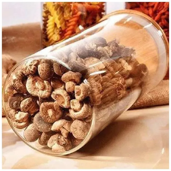Set_of_2,_Borosilicate_Glass_Jars_with_Bamboo_Wood_Air_Tight_LidsTea_Coffee_Cereals_Grains_Storage_Container_Clear_Kitchen_Jar_Canister_Set_1400_ML_Each,_Clear