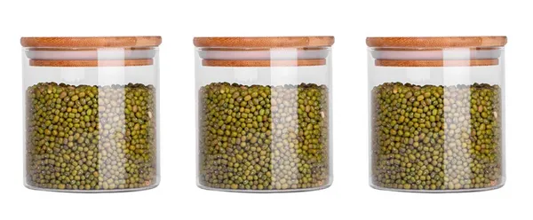 Set_of_3,_Borosilicate_Glass_Jars_with_Bamboo_Wood_Air_Tight_Lids_Tea_Coffee_Cereals_Grains_Storage_Container_Clear_Kitchen_Jar_Canister_Set_680_ML_Each,_Clear