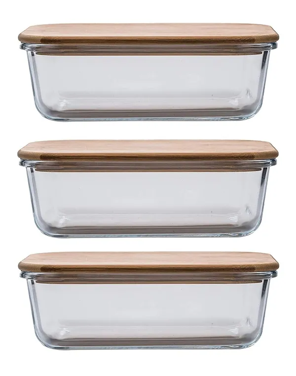 Set_of_3,_Rectangular_Microwave_Oven_Safe_Borosilicate_Glass_Containers_with_Wooden_Bamboo_Airitght_Lid_Leakproof_Seal_Microwave_and_Freezer_Safe_Bowl,_1000_ML,_Clear