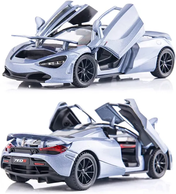 6_Inches_Metal_Diecast_Super_Sports_Car_Model_with_Light_Sound,_Pull_Back_Car,_Opening_Doors,_Silver