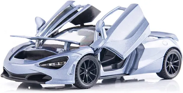6_Inches_Metal_Diecast_Super_Sports_Car_Model_with_Light_Sound,_Pull_Back_Car,_Opening_Doors,_Silver